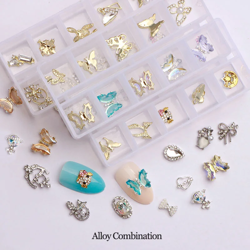 10pcs/Boxs Nail Art Premium Rhinestone Alloy And Glass Butterfly Decorations With Independent Compartment Box
10pcs/Boxs Nail Art Premium Rhinestone Alloy And Glass Butterfly Decorations With Independent Compartment Box
