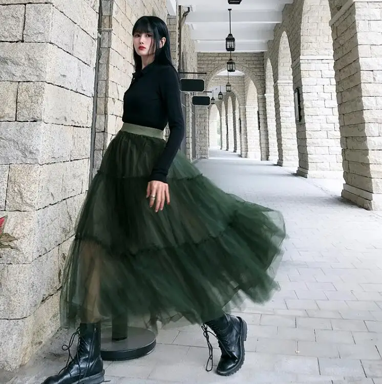 Spring summer women's runway fashion Designer dark green mesh skirt female sexy fashion high waist casual skirt TB045
Spring summer women's runway fashion Designer dark green mesh skirt female sexy fashion high waist casual skirt TB045