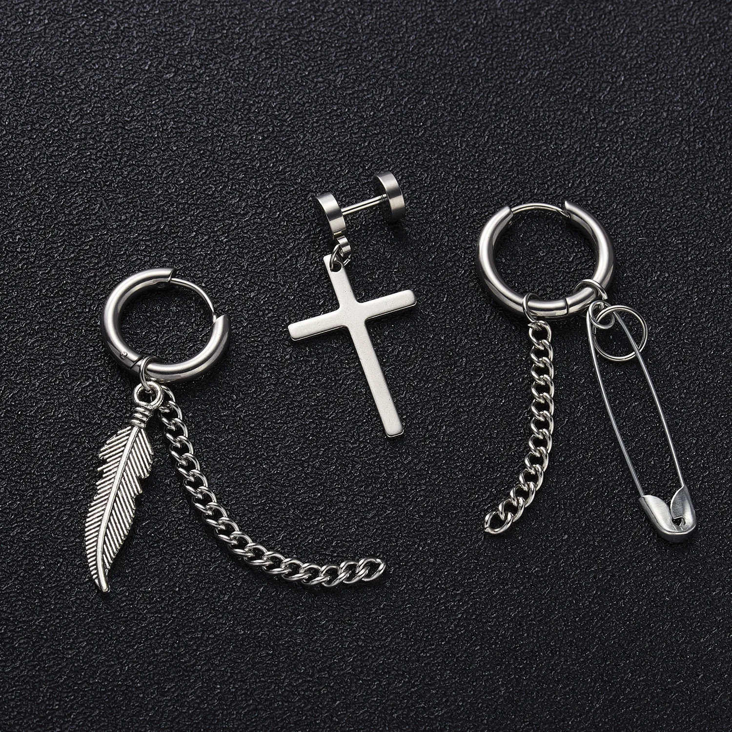 1PC 12 Constellation Drop Earrings Stainless Steel Zodiac Sign Metal Jewelry Astrology Leo Libra Aries Earrings Birthday Gifts