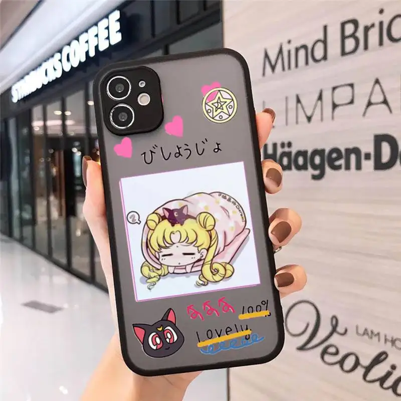 Cute Japanese Anime Sailor Moon Phone Cases matte transparent For iphone 7 8 11 12 plus mini x xs xr pro max cover
Cute Japanese Anime Sailor Moon Phone Cases matte transparent For iphone 7 8 11 12 plus mini x xs xr pro max cover