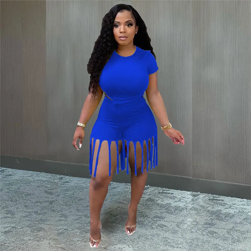 Solid casual women sweat suits Short sleeve sweatshirt+tassel short sets 2 piece set Plus size summer oufits for women 4xl 5xl
Solid casual women sweat suits Short sleeve sweatshirt+tassel short sets 2 piece set Plus size summer oufits for women 4xl 5xl