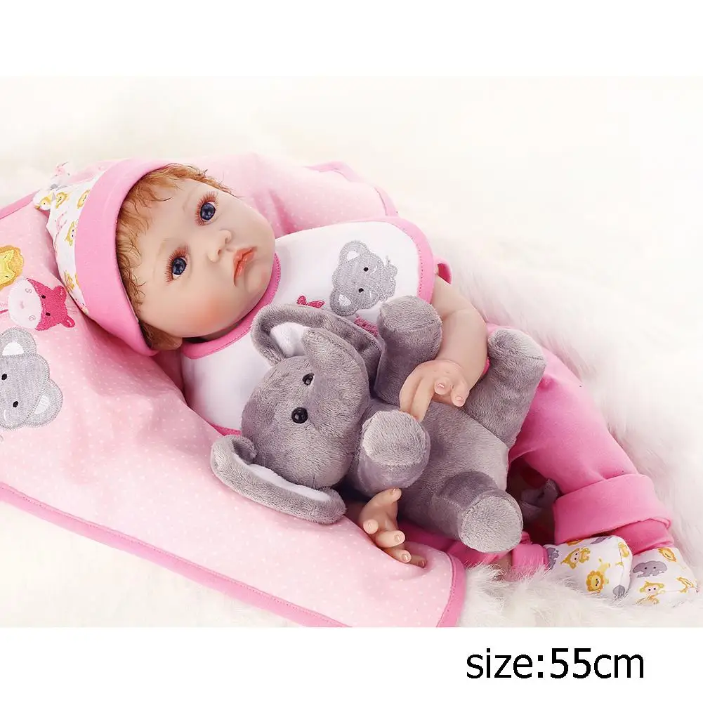 Simulation Rebirth Doll Elephant Cloth Doll + Cute Realistic Baby Girl Simulation Silicone Doll Child Rebirth Doll Gift
Simulation Rebirth Doll Elephant Cloth Doll + Cute Realistic Baby Girl Simulation Silicone Doll Child Rebirth Doll Gift