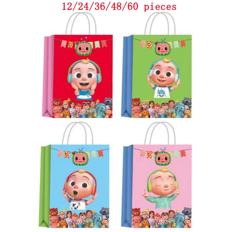 21*15*8cm Cocomelon Theme Birthday Party Kraft Paper Bags Paper Bags With Handles For Cookie Box Supplies For Guest Candy Bags
21*15*8cm Cocomelon Theme Birthday Party Kraft Paper Bags Paper Bags With Handles For Cookie Box Supplies For Guest Candy Bags