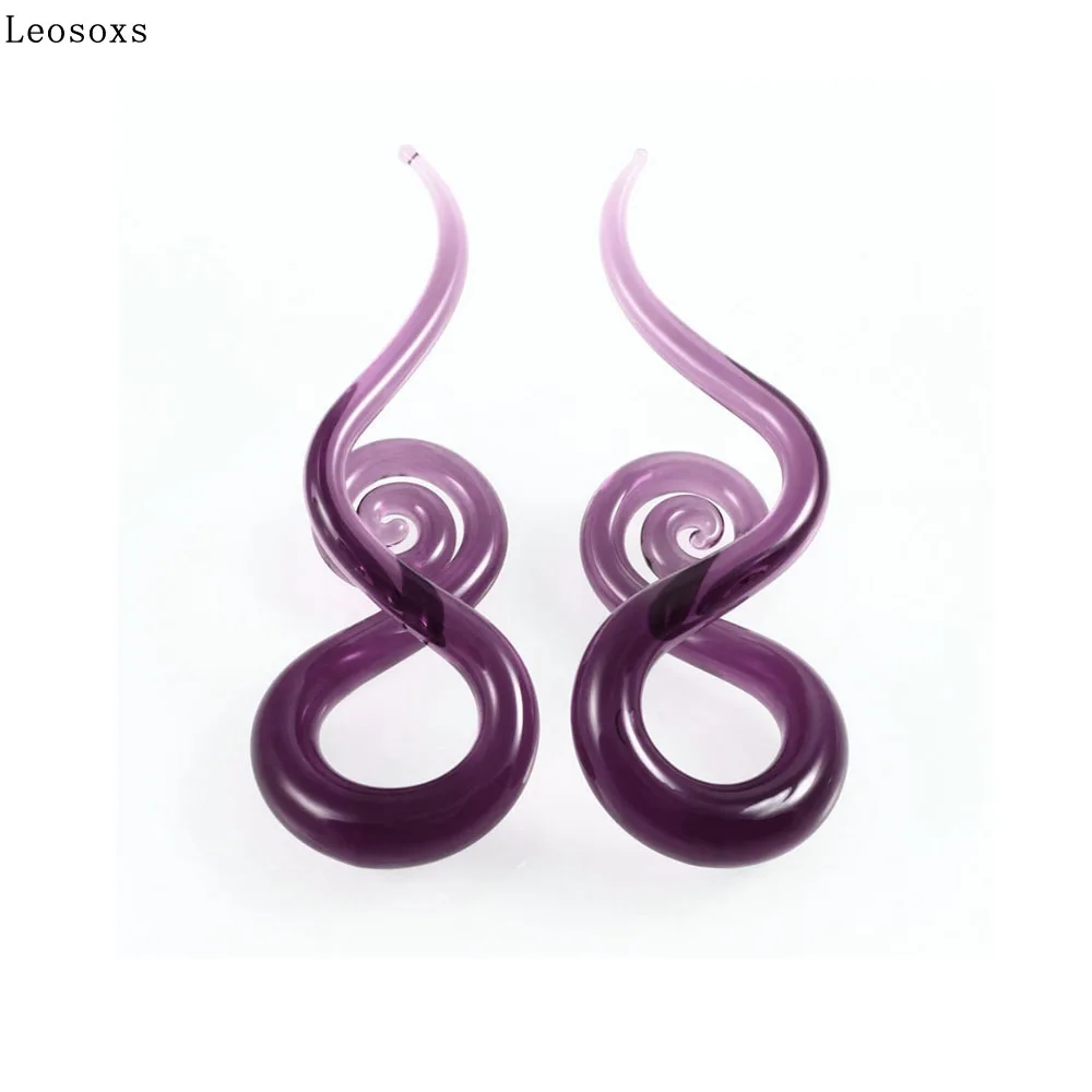 Leosoxs 2 piece European and American glass ear expander snail spiral ear expander body piercing jewelry hot sale
Leosoxs 2 piece European and American glass ear expander snail spiral ear expander body piercing jewelry hot sale