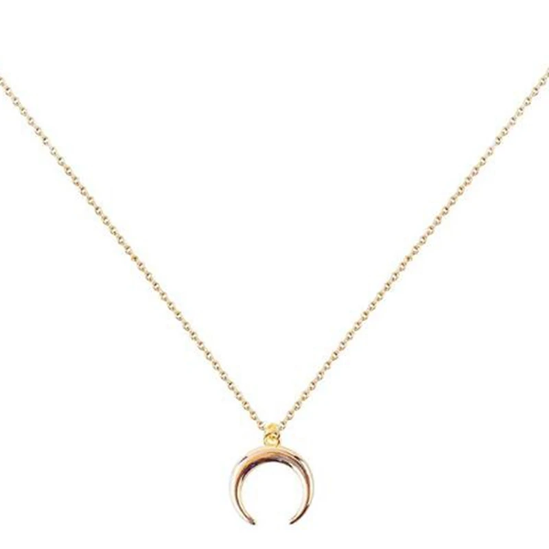 Ladies Moon Pendant Necklace Curved Crescent Pendant Necklace Moon Clavicle Chain
Ladies Moon Pendant Necklace Curved Crescent Pendant Necklace Moon Clavicle Chain