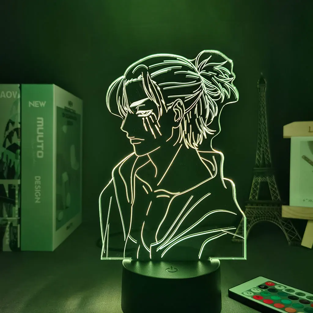 Anime Light Attack on Titan 4 Eren Yeager Home Decor USB Light Decoration Bedroom Motion Sensor Light led lamp Led Light Fixture
Anime Light Attack on Titan 4 Eren Yeager Home Decor USB Light Decoration Bedroom Motion Sensor Light led lamp Led Light Fixture