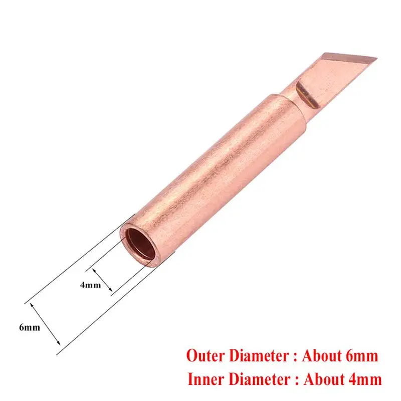 5 PCS 900M-T Soldering Tip Pure Copper Non-Magnetic Solder Iron Tips Welding Soldering Tool Replacement Accessories
5 PCS 900M-T Soldering Tip Pure Copper Non-Magnetic Solder Iron Tips Welding Soldering Tool Replacement Accessories