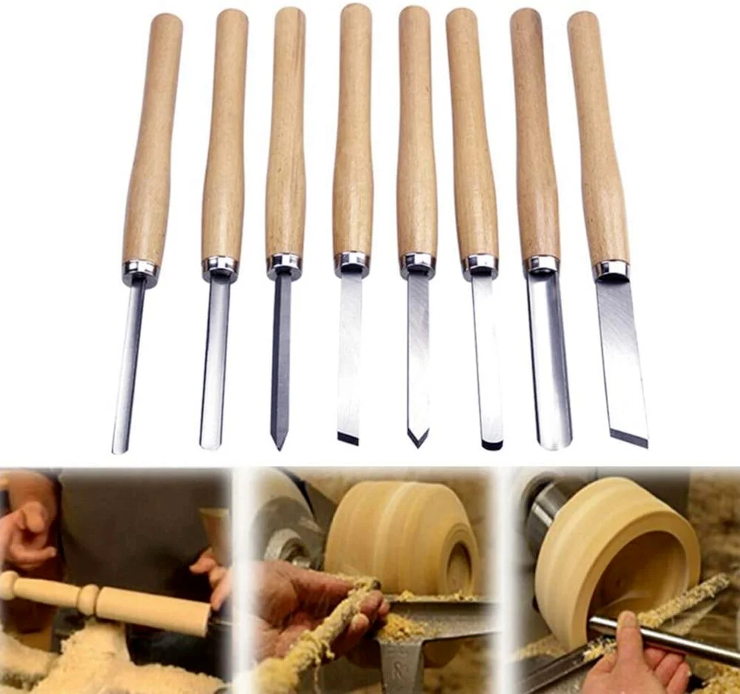 HSS Lathe Chisels Set,Anti-Rust Wood Turning Accessories Woodturning Tools,8 Pcs Wood Turning Chisel Set
HSS Lathe Chisels Set,Anti-Rust Wood Turning Accessories Woodturning Tools,8 Pcs Wood Turning Chisel Set