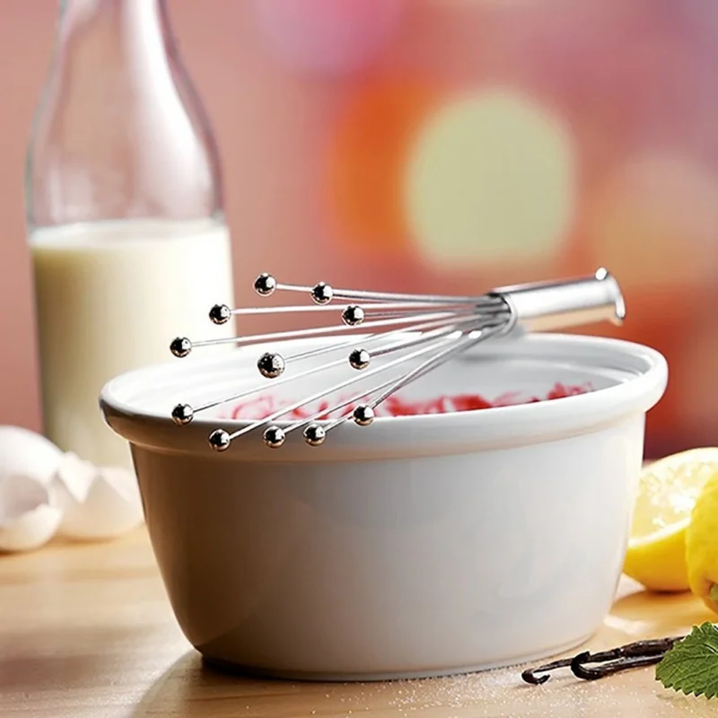 Whisk Kitchen Hand Holding Stainless Steel Ball Whisk Eggbeater Mixing Cooking Tools
Whisk Kitchen Hand Holding Stainless Steel Ball Whisk Eggbeater Mixing Cooking Tools