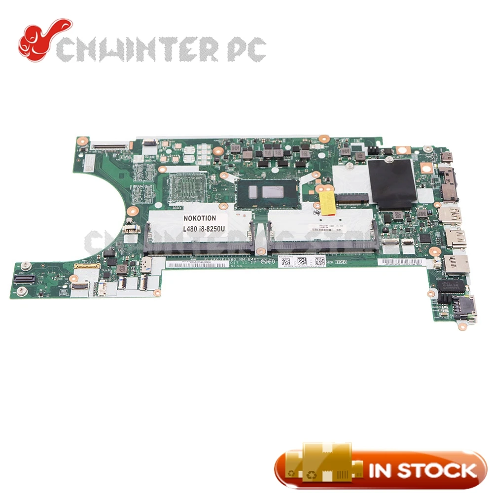 NOKOTION 01LW376 01LW375 01LW378 01LW37 EL480 EL580 NM-B461 Main board For Lenovo ThinkPad L480 L580 Laptop Motherboard i5-8250U
NOKOTION 01LW376 01LW375 01LW378 01LW37 EL480 EL580 NM-B461 Main board For Lenovo ThinkPad L480 L580 Laptop Motherboard i5-8250U