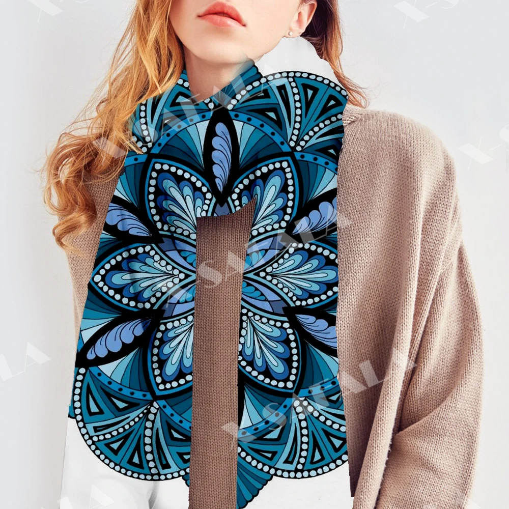 Mandala Art Painting Sanskrit Winter Scarf Female British Bristled Cashmere Shawl Warmth Thick Muffler Shawl Neckerchief-4
Mandala Art Painting Sanskrit Winter Scarf Female British Bristled Cashmere Shawl Warmth Thick Muffler Shawl Neckerchief-4