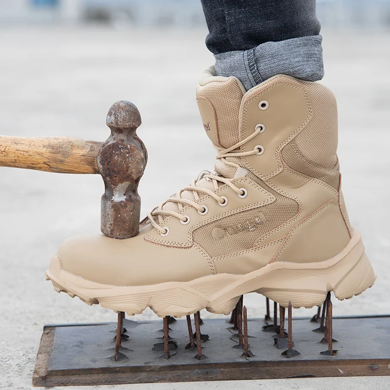 Steel Toe Tactical Boots Men Outdoor Protective Military Army Combat Boots for Men High-quality Leather Hiking Trekking Shoes
Steel Toe Tactical Boots Men Outdoor Protective Military Army Combat Boots for Men High-quality Leather Hiking Trekking Shoes