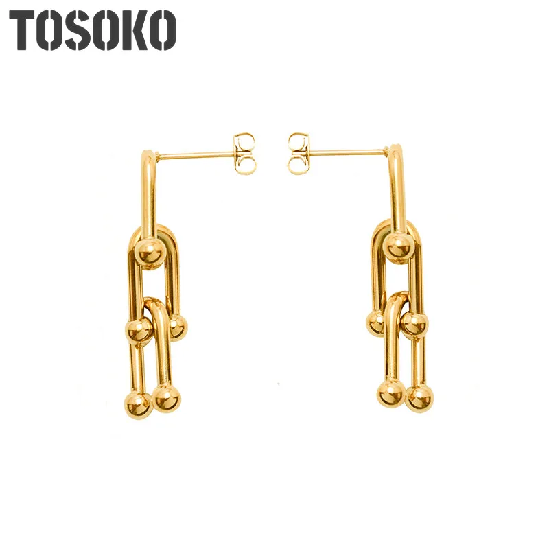 New Stainless Steel Jewelry U-Shaped Earrings With Horseshoe Buckle Women's Fashion Drop Earrings BSF305
New Stainless Steel Jewelry U-Shaped Earrings With Horseshoe Buckle Women's Fashion Drop Earrings BSF305