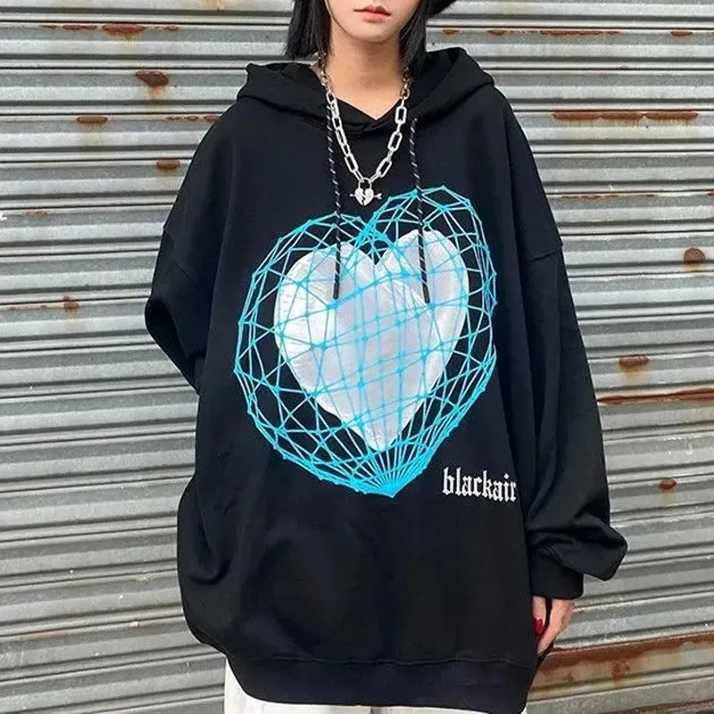 Hoodies Women Love Printing Hooded Sweatshirt Pullover Spring Autumn Korean BF Clothing Female Fashion Casual Oversized Hoodie
Hoodies Women Love Printing Hooded Sweatshirt Pullover Spring Autumn Korean BF Clothing Female Fashion Casual Oversized Hoodie