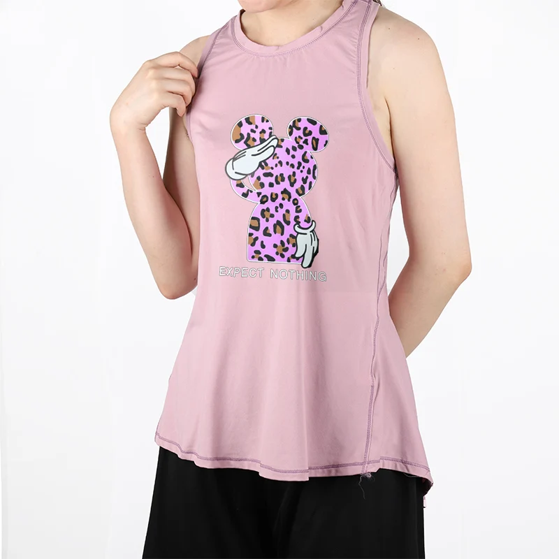 Yoga Vest Fitness Shirt Sleeveless Sports Running Gym Top Mickey Print Back Split Workout Clothes Solid Breathable Women Tank
Yoga Vest Fitness Shirt Sleeveless Sports Running Gym Top Mickey Print Back Split Workout Clothes Solid Breathable Women Tank