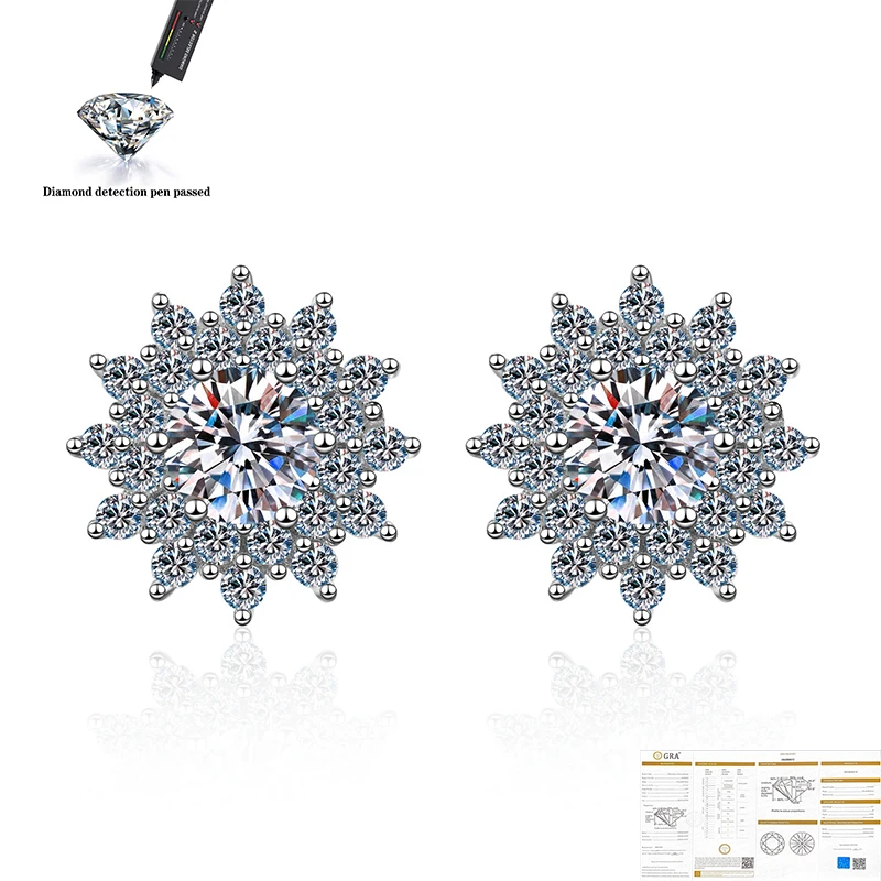 Dubai 925 sterling silver mozanstone wedding party anniversary D color VVS 0.5 carat diamond earrings woman gift
Dubai 925 sterling silver mozanstone wedding party anniversary D color VVS 0.5 carat diamond earrings woman gift