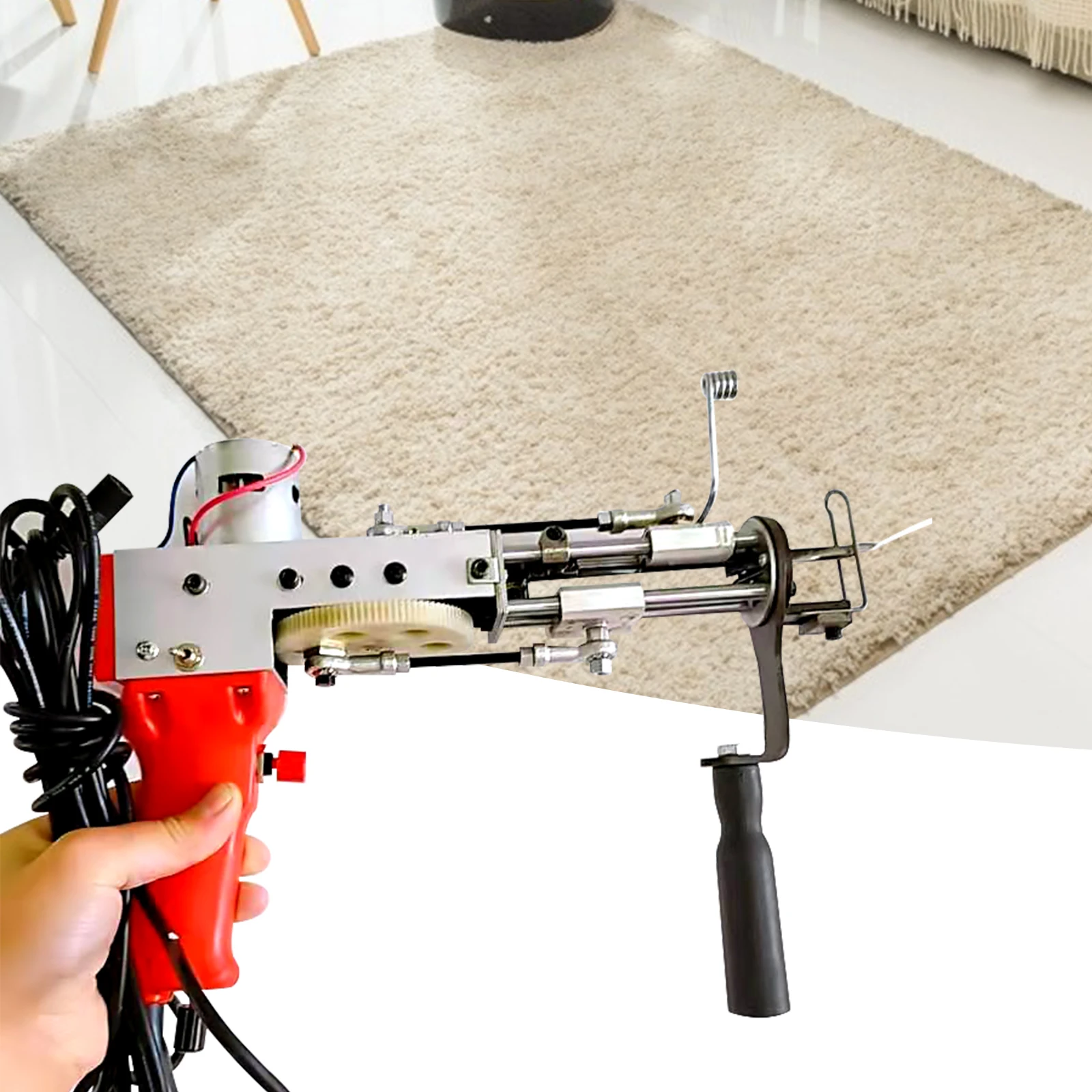 Red Electric Carpet Tufting Gun Carpet Loom Flocking Machine Industrial Embroidery Machine, Cut Pile Knitting Machine 110V
Red Electric Carpet Tufting Gun Carpet Loom Flocking Machine Industrial Embroidery Machine, Cut Pile Knitting Machine 110V