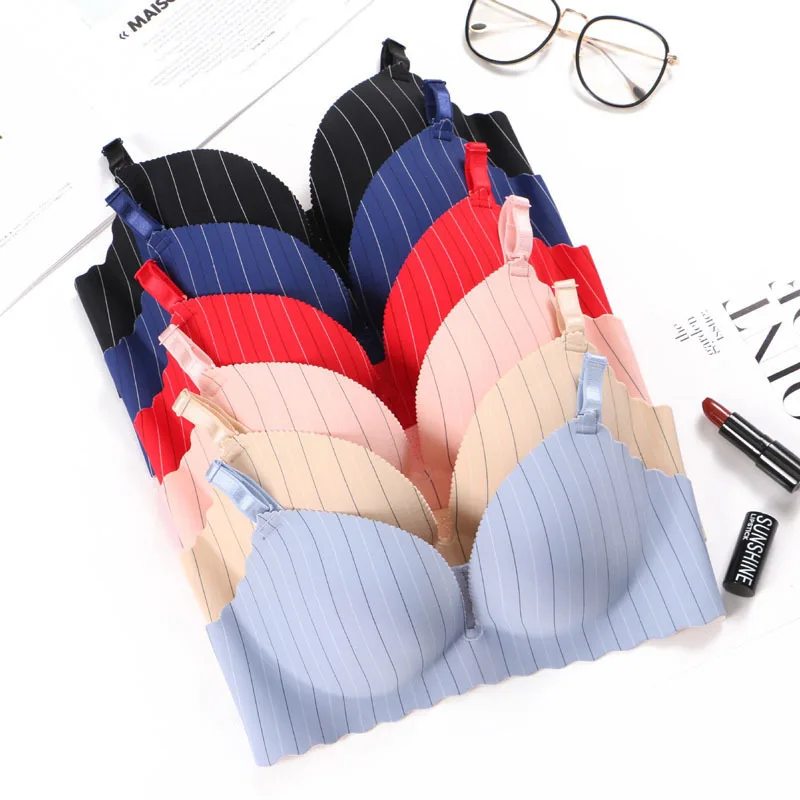 Roseheart For Women Black Skin Red Pink Striped Wireless Padded Bras Push Up Sexy One-Piece Bras Bralette Female B C
Roseheart For Women Black Skin Red Pink Striped Wireless Padded Bras Push Up Sexy One-Piece Bras Bralette Female B C
