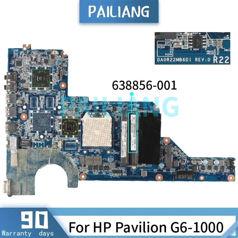 Материнская плата для ноутбука HP Pavilion G4-1000 материнская 638856-001 638856-601 DDR3