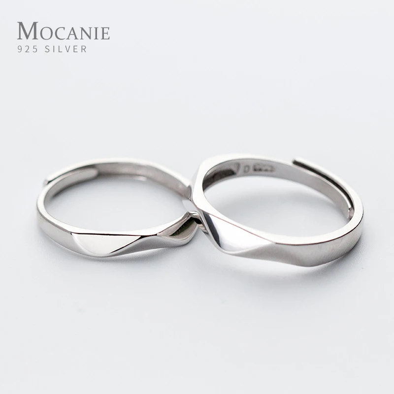 Mocanie Authentic 925 Sterling Silver Fashion Open Adjustable Finger Ring for Men Women Wedding Bands Couple Style Fine Jewelry
Mocanie Authentic 925 Sterling Silver Fashion Open Adjustable Finger Ring for Men Women Wedding Bands Couple Style Fine Jewelry
