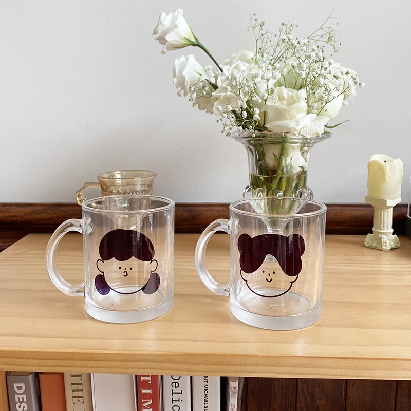 Heat-resistant glass cute girl summer water cup high-value girl juice milk cup mug handle milk cola cup coffee cup set CL90313
Heat-resistant glass cute girl summer water cup high-value girl juice milk cup mug handle milk cola cup coffee cup set CL90313