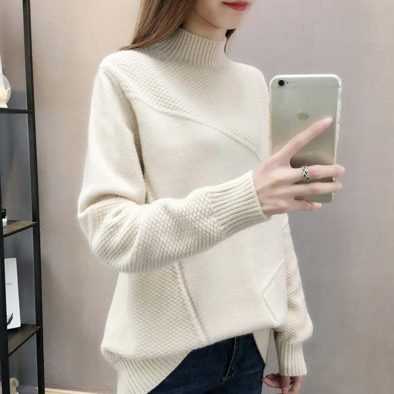 Sweater Women Turtleneck Pullover Jumper Female New Winter Raglan Sleeve Knit Female Loose tops Sweter Women Clothes Vestidos
Sweater Women Turtleneck Pullover Jumper Female New Winter Raglan Sleeve Knit Female Loose tops Sweter Women Clothes Vestidos