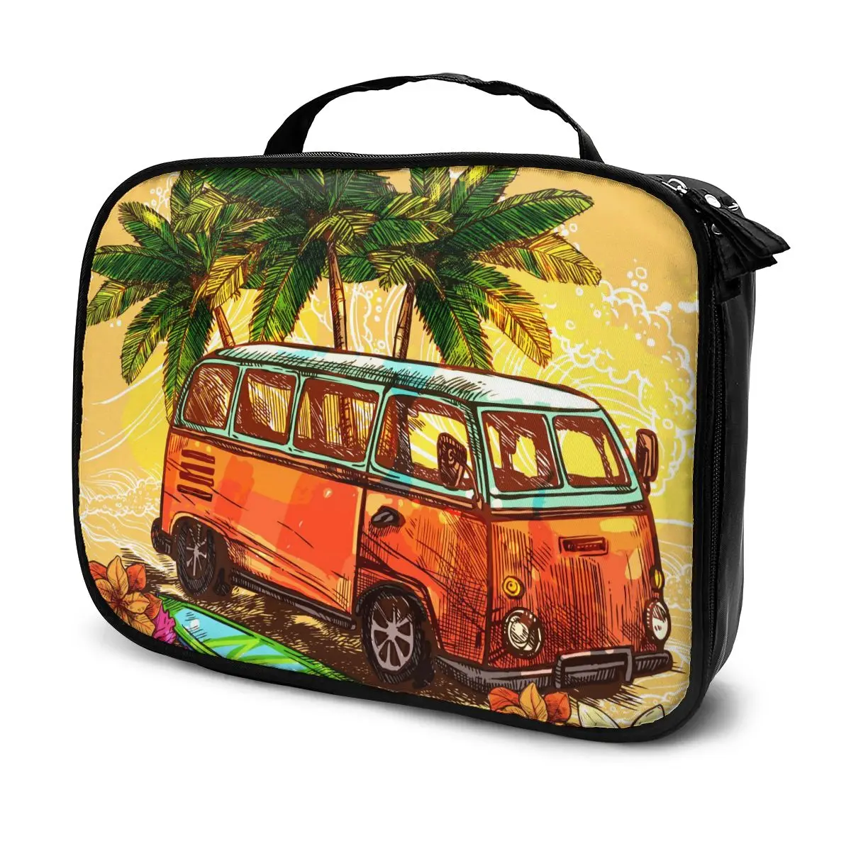 Portable Women Make Up Cosmetic Bag Surf Bus Sketch Waterproof Travel Beauty Case Organizer Toiletry Kit Bag Wash Pouch
Portable Women Make Up Cosmetic Bag Surf Bus Sketch Waterproof Travel Beauty Case Organizer Toiletry Kit Bag Wash Pouch