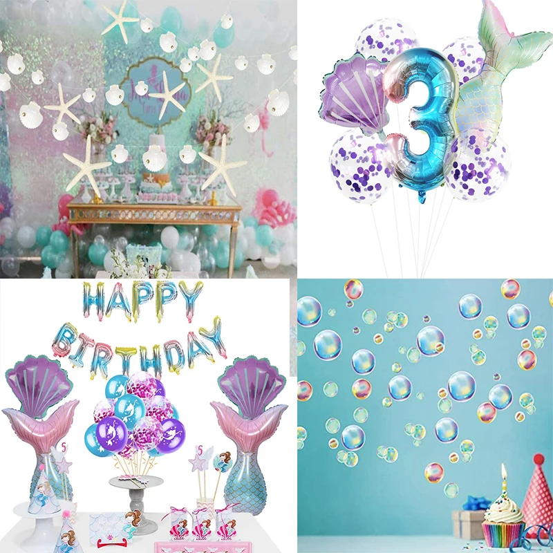 Under The Sea Party Starfish Paper Circle Garlands Clear Bubble Sticker Mermaid Balloon Foil Balloon Birthday Party Decorations
Under The Sea Party Starfish Paper Circle Garlands Clear Bubble Sticker Mermaid Balloon Foil Balloon Birthday Party Decorations