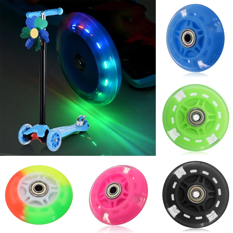 Flash Wheel Mute Wheel For Micro Scooter Flashing Light Kid Car Toy Wheel Pink/Blue/Black/Green PU+metal Skateboard Parts
Flash Wheel Mute Wheel For Micro Scooter Flashing Light Kid Car Toy Wheel Pink/Blue/Black/Green PU+metal Skateboard Parts