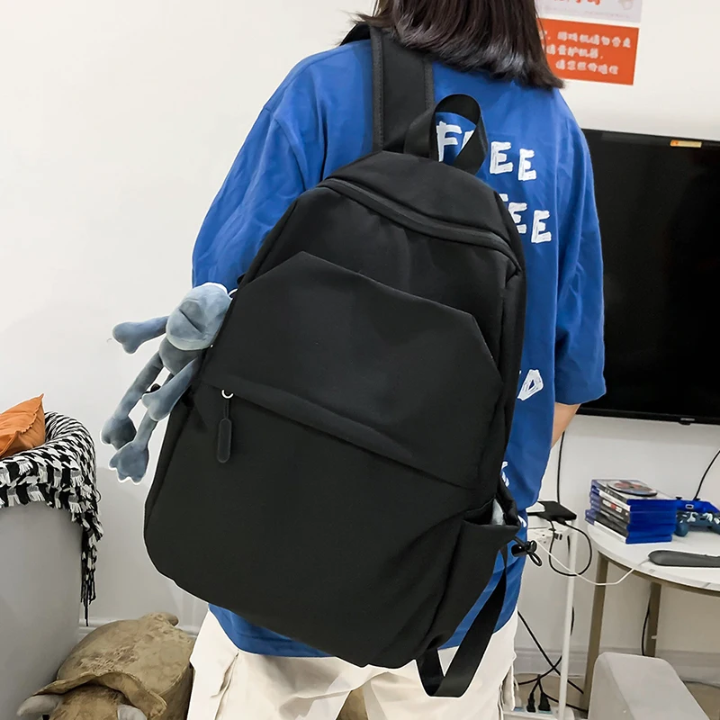 Solid Color Woman Backpack Large Capacity Man Travel Rucksack Book Bag Schoolbag For Teen Girl Boy Large Capacity Laptop Bag
Solid Color Woman Backpack Large Capacity Man Travel Rucksack Book Bag Schoolbag For Teen Girl Boy Large Capacity Laptop Bag