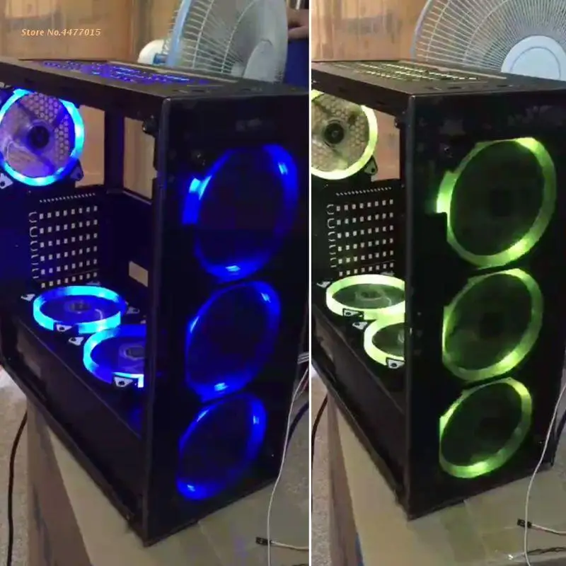 1Set 120MM Computer PC Laptop Case Cooling Fan Adjustable RGB LED Light Cooler Quiet Cool Fan with Screws Accessories Drop ship
1Set 120MM Computer PC Laptop Case Cooling Fan Adjustable RGB LED Light Cooler Quiet Cool Fan with Screws Accessories Drop ship