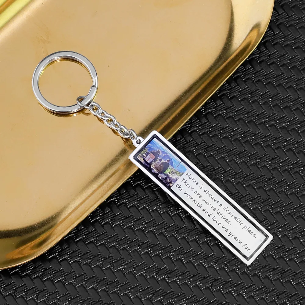 New DIY Rectangular Photo Frame Keychain Creative Personality Ornament Hanging Piece Pendant
New DIY Rectangular Photo Frame Keychain Creative Personality Ornament Hanging Piece Pendant