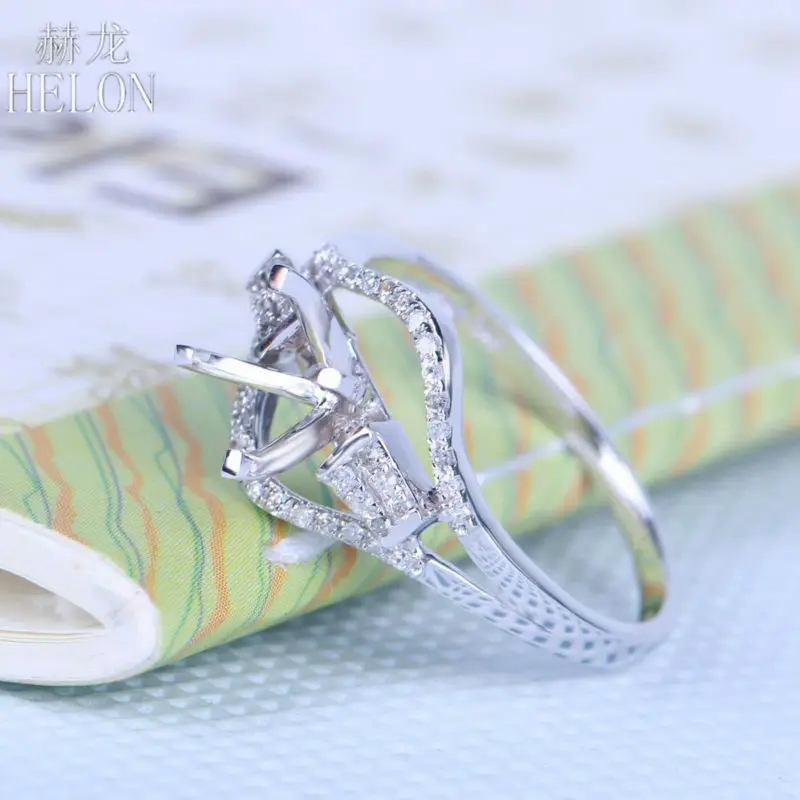 HELON 5.5-6.5mm Round Sterling Silver 925 Pave Natural Diamonds Wedding Engagement Trendy Fine Jewelry Semi mount Ring Setting
HELON 5.5-6.5mm Round Sterling Silver 925 Pave Natural Diamonds Wedding Engagement Trendy Fine Jewelry Semi mount Ring Setting