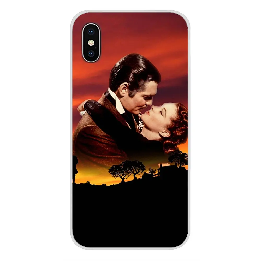 For Samsung Galaxy S2 S3 S4 S5 Mini S6 S7 Edge S8 S9 S10E Lite Plus Transparent Soft Skin Cover Classic Movie Gone with the Wind | Мобильные