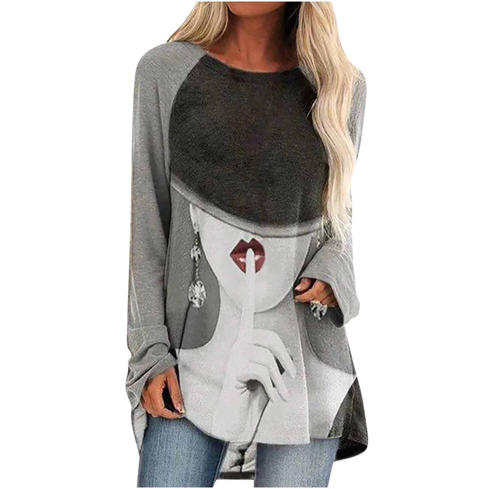 New graphic t shirts Women's O-Neck Printing Loose Casual Fashion Long Sleeve T-shirt Tops camiseta mujer haut femme
New graphic t shirts Women's O-Neck Printing Loose Casual Fashion Long Sleeve T-shirt Tops camiseta mujer haut femme
