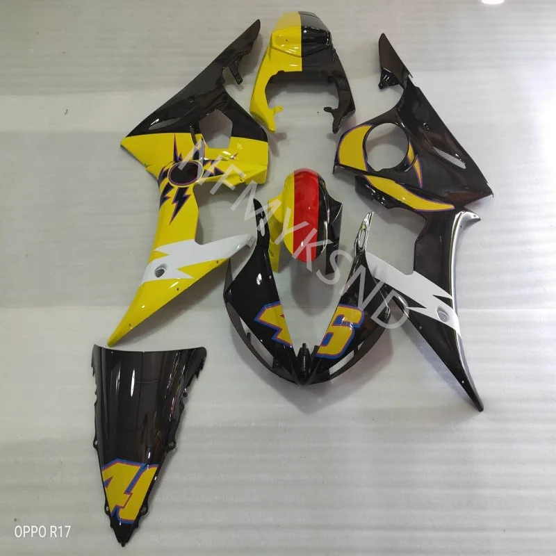 Motorcycle fairing kit for YAMAHA R6 YZFR6 2003-2005 YZF R6 03-05 White black yellow ABS plastic fairing bodywork set
Motorcycle fairing kit for YAMAHA R6 YZFR6 2003-2005 YZF R6 03-05 White black yellow ABS plastic fairing bodywork set