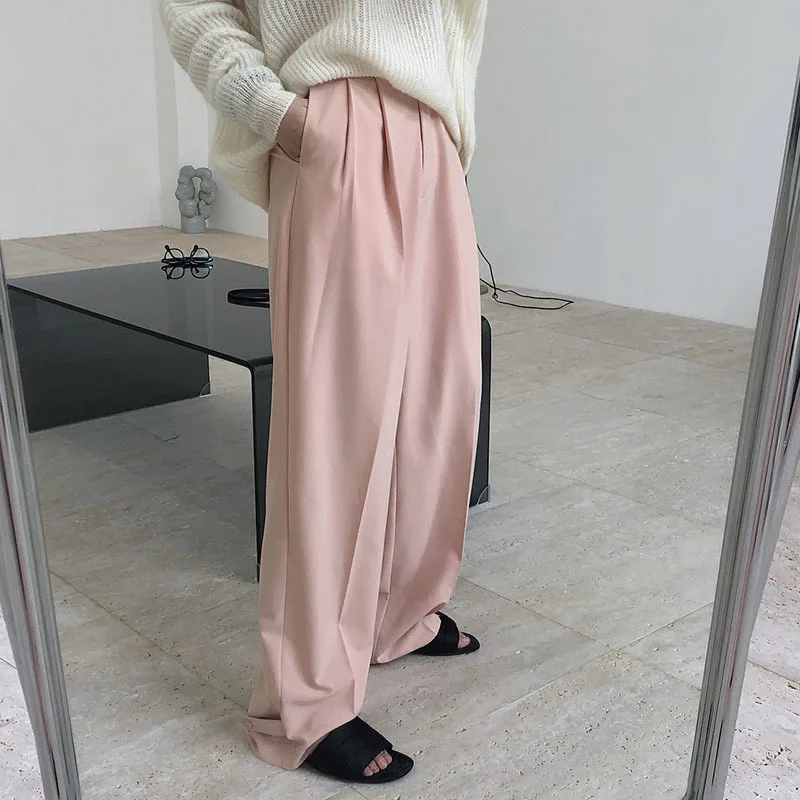 GVUW 2021 New Spring Summer Fashion Casual Solid Color High Waist Wide Leg Trousers Loose Long Pants Women SK914
GVUW 2021 New Spring Summer Fashion Casual Solid Color High Waist Wide Leg Trousers Loose Long Pants Women SK914