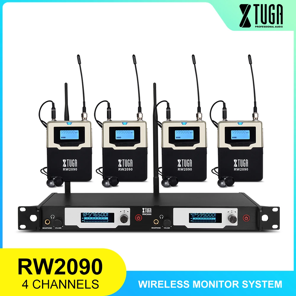 Original For XTUGA UHF Mono Wireless Monitor System 572-603 MHZ Professional Digital Stage In-Ear | Электроника