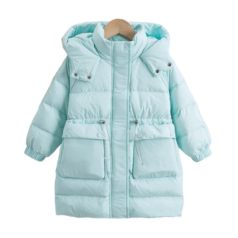 Winter New Children's Down Jacket Mid-Length Solid Color Thickened Warm Coat for Boys and Girls
Winter New Children's Down Jacket Mid-Length Solid Color Thickened Warm Coat for Boys and Girls