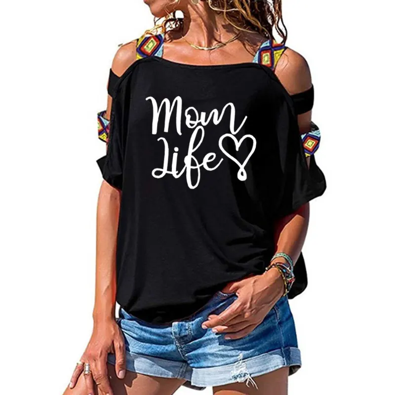 mom life heart Letters print Women tshirt Cotton Casual t shirt For Lady Girl Short Sleeve Sexy Hollow Out Shoulder Tees Tops
mom life heart Letters print Women tshirt Cotton Casual t shirt For Lady Girl Short Sleeve Sexy Hollow Out Shoulder Tees Tops
