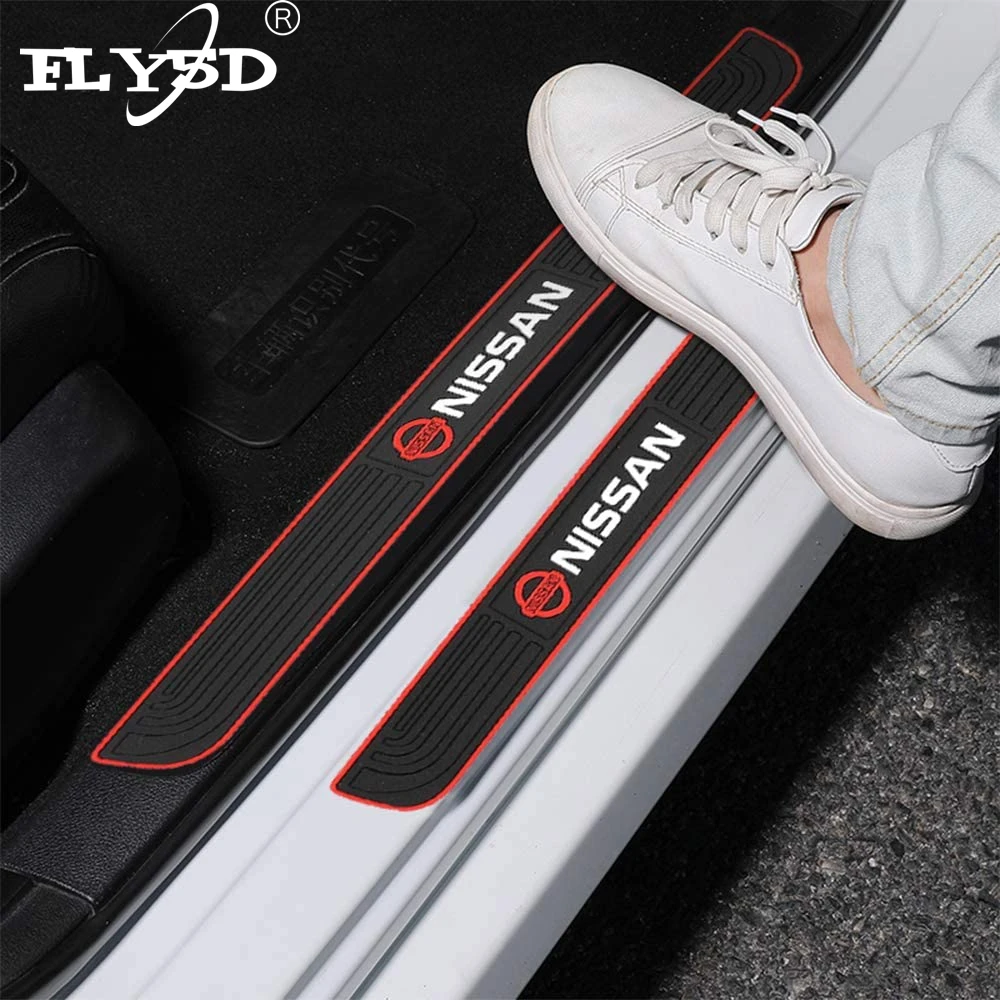 4Pcs Car Door Sill Plate Protectors Black PVC Soft Rubber Front/Rear Door Sill Scuff Plate Guard Welcome Pedal Protector Cover
4Pcs Car Door Sill Plate Protectors Black PVC Soft Rubber Front/Rear Door Sill Scuff Plate Guard Welcome Pedal Protector Cover
