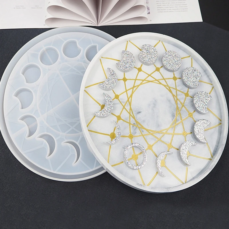 Star Moon Clock Dial Resin Mold Lunar Eclipse Moon Phase Ornament Silicone Mould K3KC
Star Moon Clock Dial Resin Mold Lunar Eclipse Moon Phase Ornament Silicone Mould K3KC