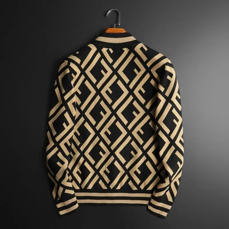 Men's Cardigan Sweater Trend Handsome Stand Collar Zipper Cardigan Jacket Youth Slim Casual FF Jacquard Sweater Sweater Men
Men's Cardigan Sweater Trend Handsome Stand Collar Zipper Cardigan Jacket Youth Slim Casual FF Jacquard Sweater Sweater Men