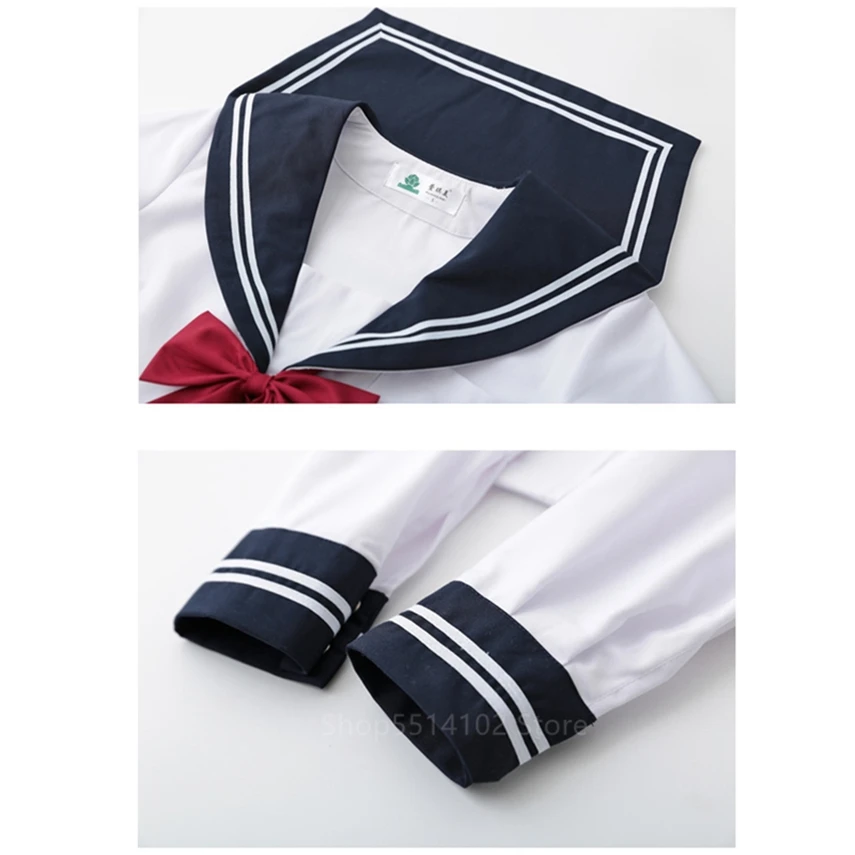 Girls Uniform Japanese Korean Class Navy JK Sailor Skirts Students Kawaii Long Sleeve Shirts Anime Cosplay Orthodox White School
Girls Uniform Japanese Korean Class Navy JK Sailor Skirts Students Kawaii Long Sleeve Shirts Anime Cosplay Orthodox White School