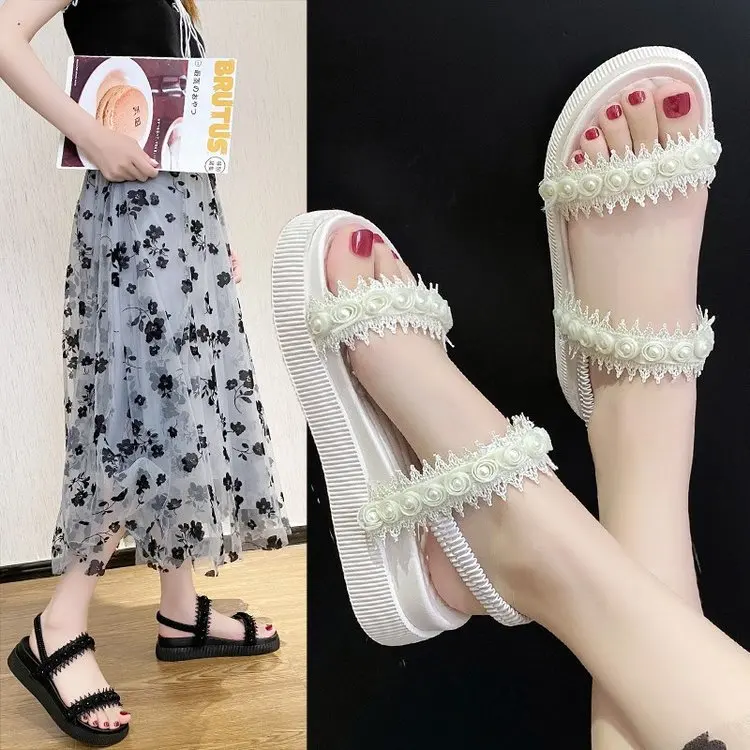 Wedge Sandals Women's Summer Thick-Soled Summer New One-Word Strap Beach Shoes Student Shoes Women's Shoes
Wedge Sandals Women's Summer Thick-Soled Summer New One-Word Strap Beach Shoes Student Shoes Women's Shoes