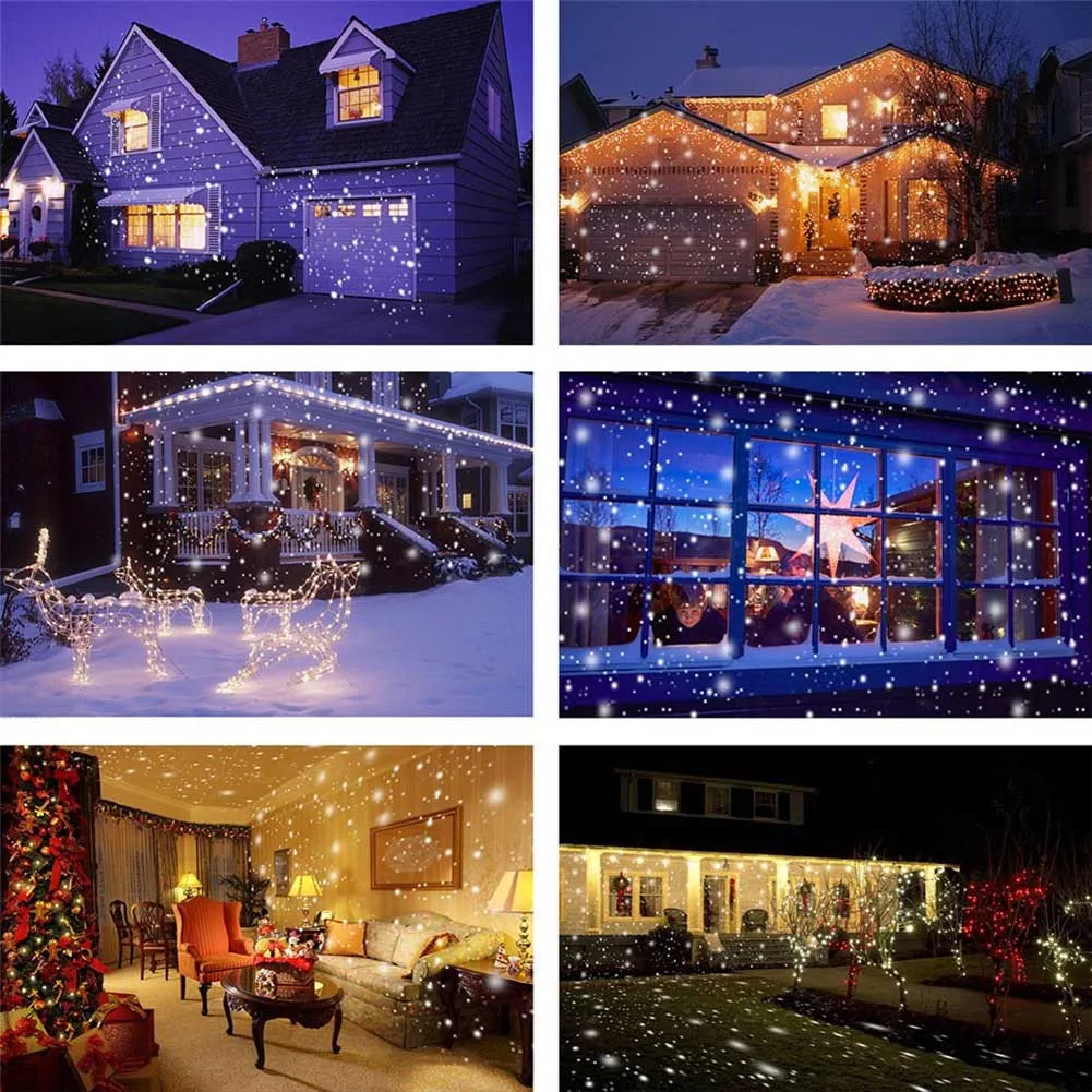 Mini Christmas Snowfall Projector Moving Snow Outdoor Garden Lamp Snowflake Light For Xmas Party HB88
Mini Christmas Snowfall Projector Moving Snow Outdoor Garden Lamp Snowflake Light For Xmas Party HB88