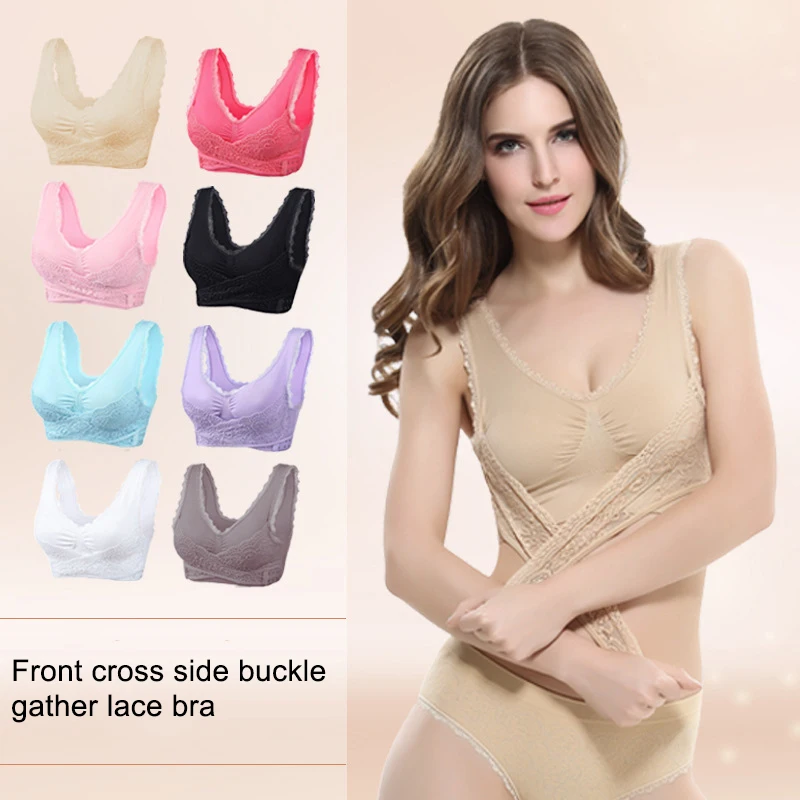 Adjustable Front Strap Push-Up Lace Bra Women Seamless Lace Sports Bras Cross Front Side Strap H9
Adjustable Front Strap Push-Up Lace Bra Women Seamless Lace Sports Bras Cross Front Side Strap H9