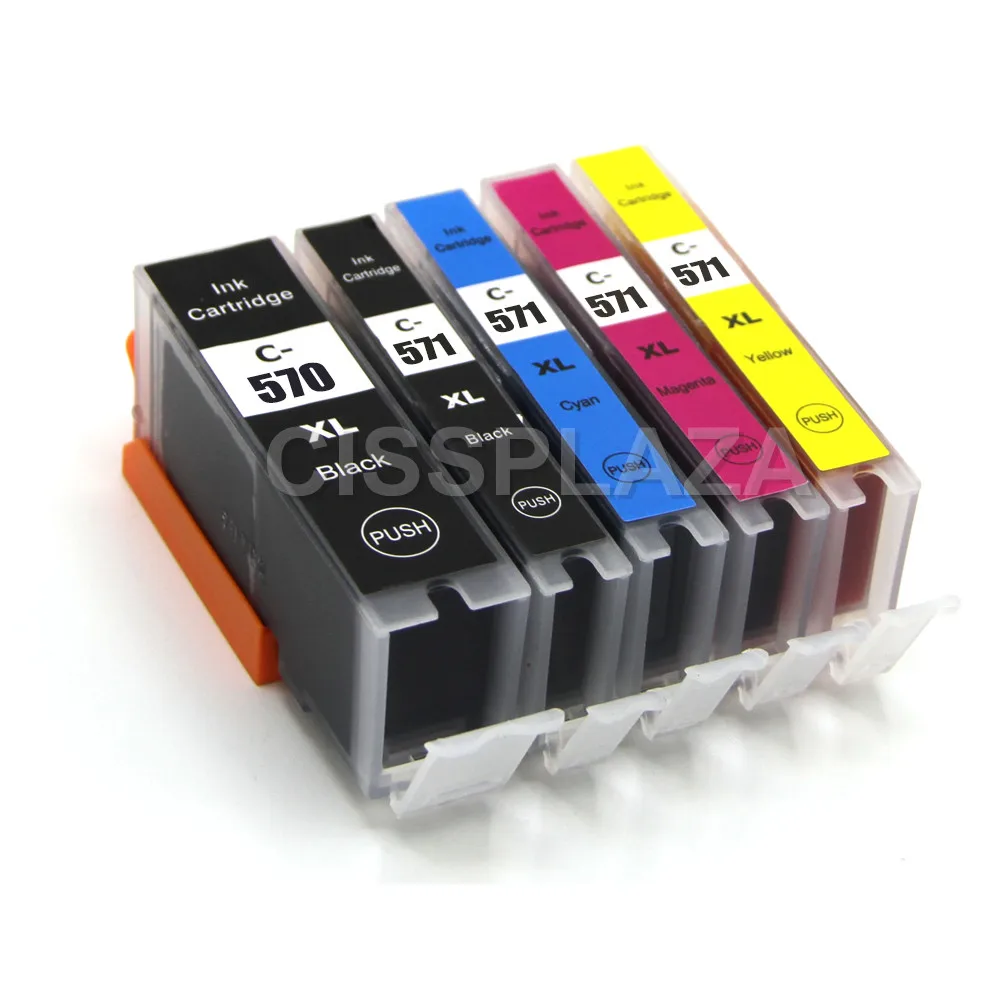 CISSPLAZA 5PCS PGI570 CLI571 compatible ink cartridges for Canon MG5750 MG5751 MG5752 MG5753 MG6850 MG6851 MG6852 MG6853
CISSPLAZA 5PCS PGI570 CLI571 compatible ink cartridges for Canon MG5750 MG5751 MG5752 MG5753 MG6850 MG6851 MG6852 MG6853
