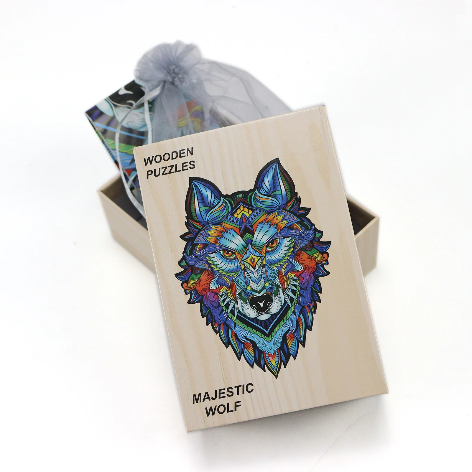 DIY Wooden Jigsaw Puzzles Mysterious Wolf Puzzle for Adults Kids Educational Puzzle Toy Parent-child Interactive Games Toy Gift 
DIY Wooden Jigsaw Puzzles Mysterious Wolf Puzzle for Adults Kids Educational Puzzle Toy Parent-child Interactive Games Toy Gift