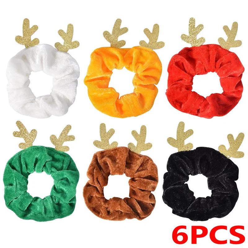 6PCS Christmas Hair Scrunchies Elk Velvet Elastics Hair Bands Scrunchy Hair Tie Ropes Ponytail Holders Women Hair Accessories
6PCS Christmas Hair Scrunchies Elk Velvet Elastics Hair Bands Scrunchy Hair Tie Ropes Ponytail Holders Women Hair Accessories